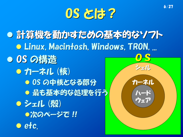 シェル・シェルスクリプト・最低限vi [OS とは？ ]